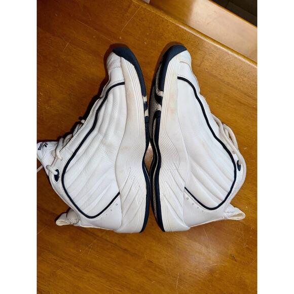 Vintage Reebok High Top DMX Basketball Shoes RB007 WFC Men's 7 White Blue - Picture 10 of 13